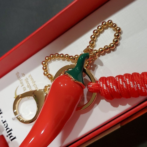 Red Hot Chilli Peppers Keychain - Etsy Red hot chili pepper gold plated key chain‎ and bag charm new